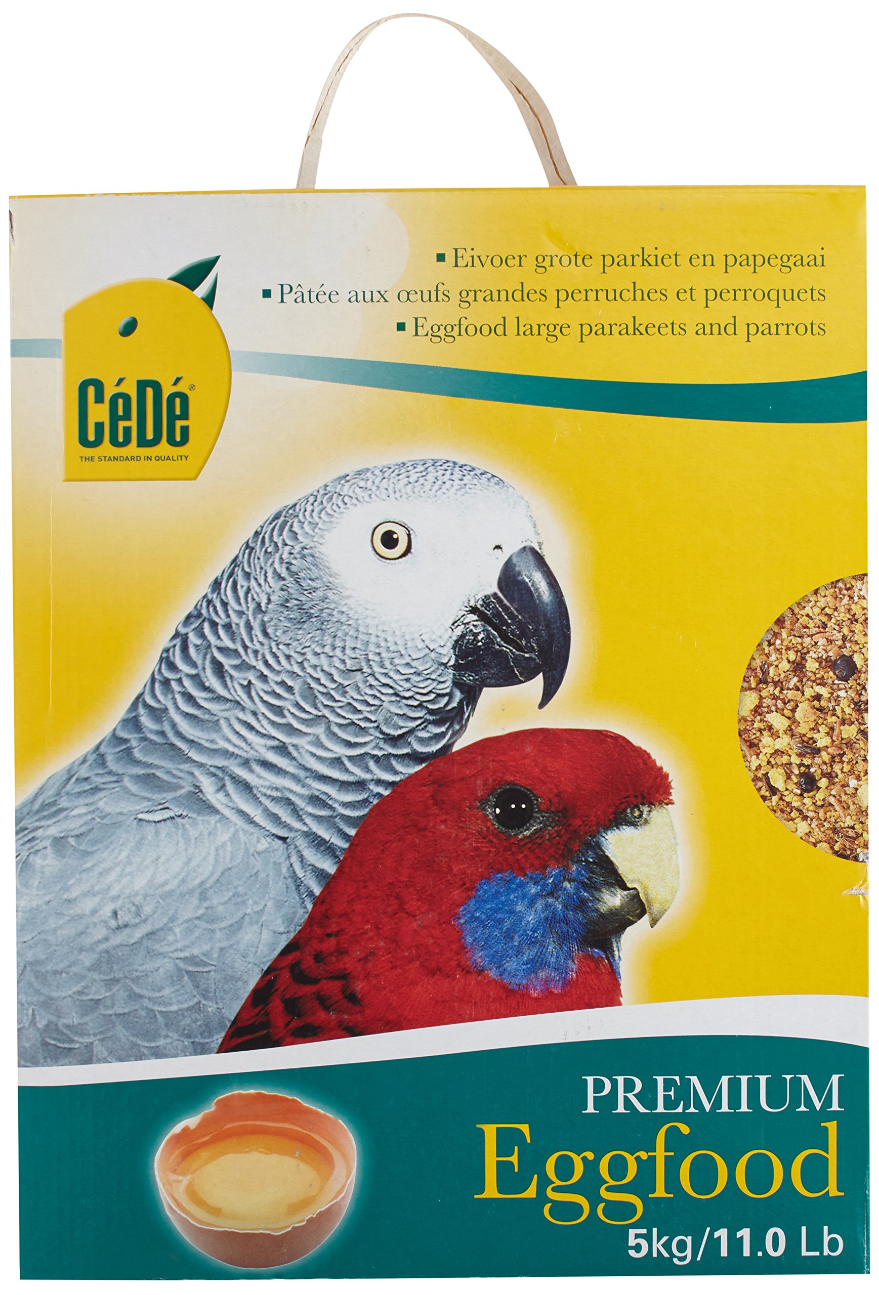 CéDé Pâtée aux Oeufs pour Grande Perruche/Perroquet 5 x 1 kg