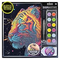 DIAMANTINY Level Up – Pop II – Nice Group Creative Art, Diamond Painting Kit, Crea Il Mosaico Tigre