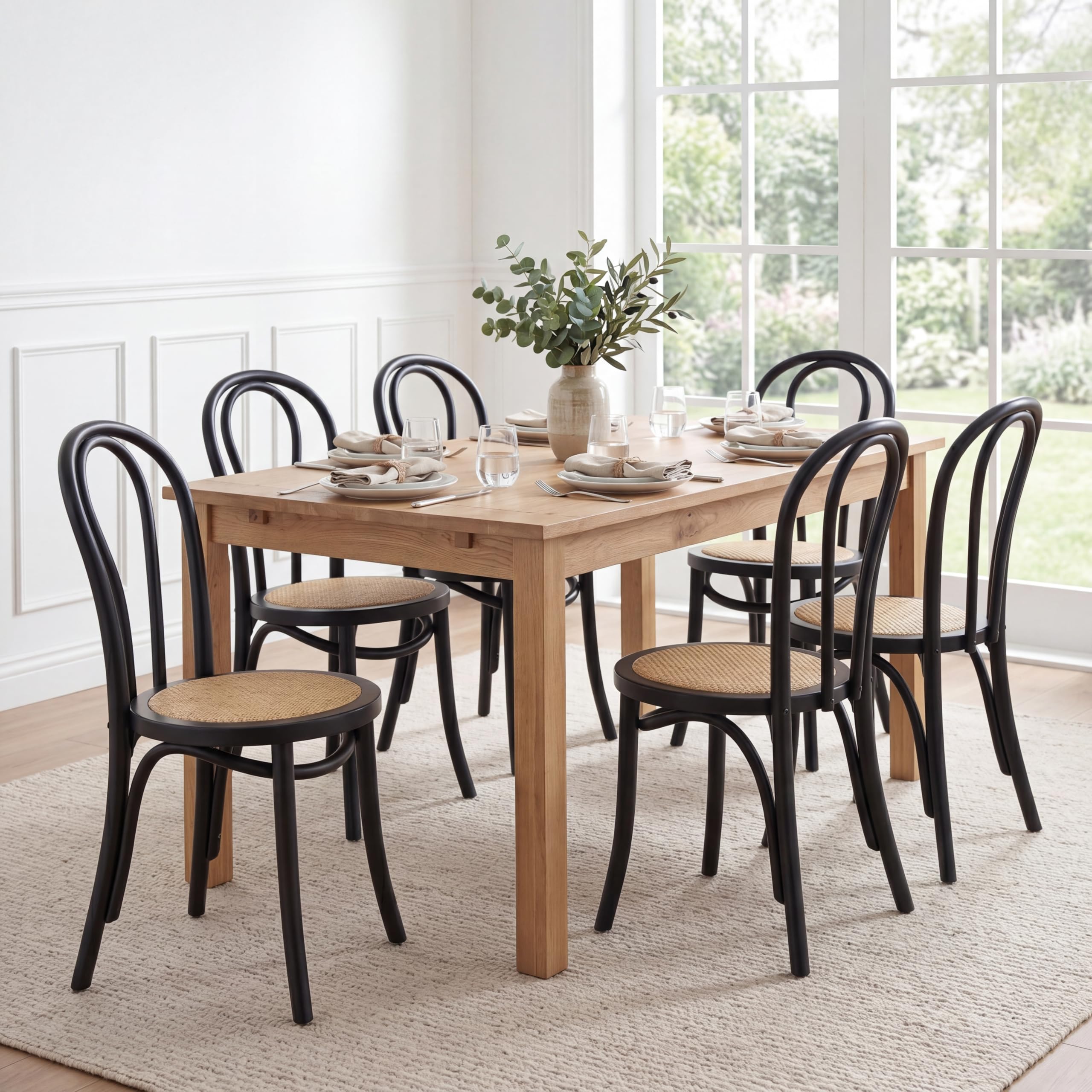 ダイニングチェア Bentwood chair Amazon.com - Janoray Bentwood Dining Chairs Set of 6, Handcrafted