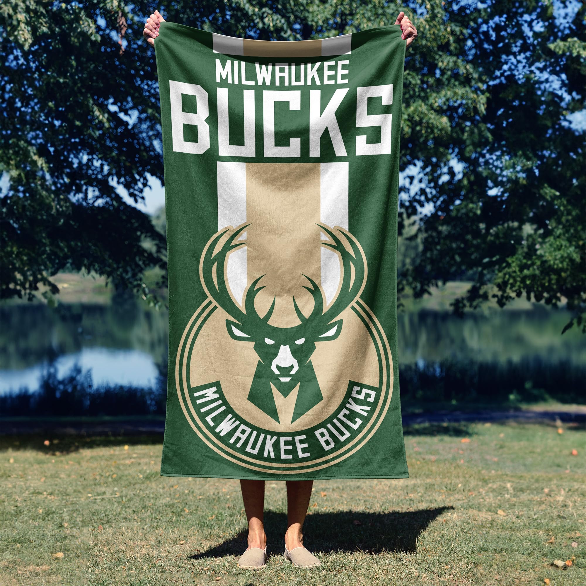Northwest NBA Cleveland Cavaliers Zona Letto Telo da Spiaggia, 76,2 cm da 152,4 cm, Good Land Green