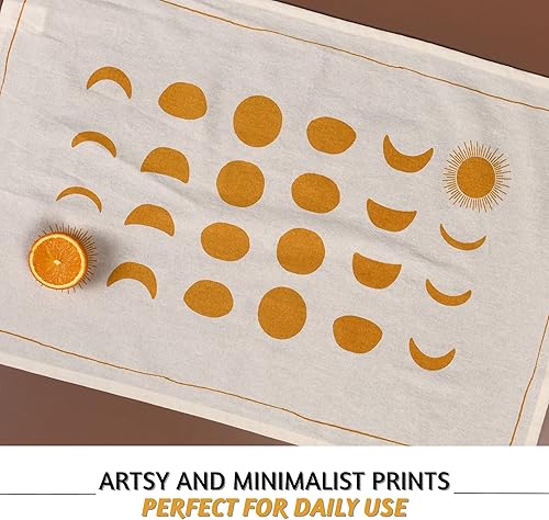 Miniatura 2 de Folkulture Toallas de cocina con lazo para colgar, juego de 3, paños de cocina 100% algodón para secar platos, paños de cocina de 18 x 28 pulgadas o