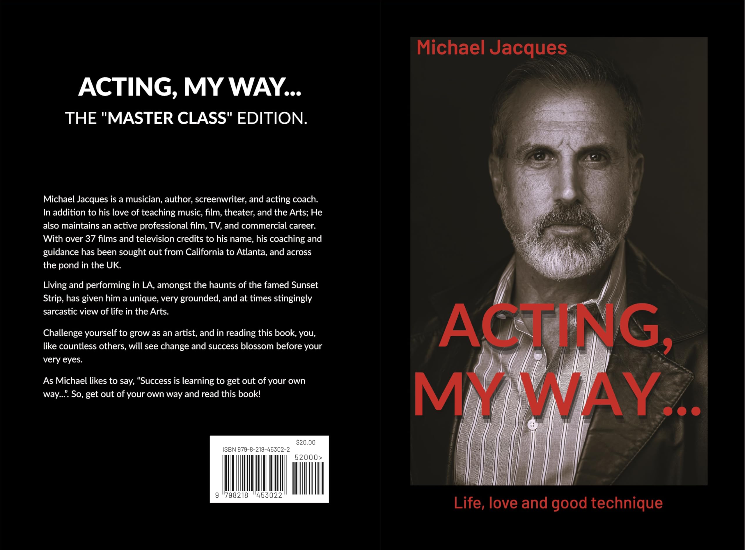 Livre Acting My Way comment reussir son casting et developper son jeu