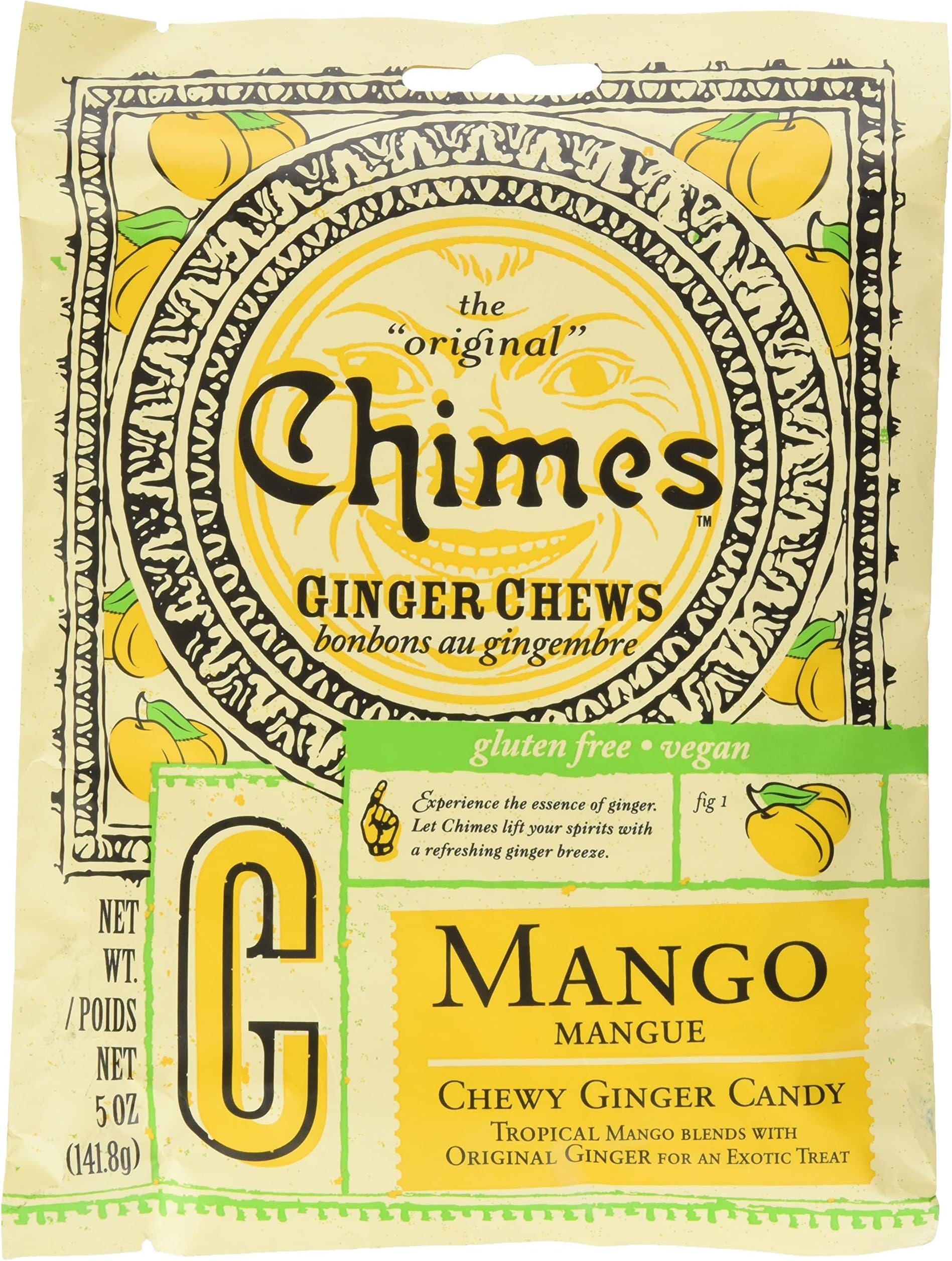 Chimes Ginger Chews Mango 5 oz 141 8 g