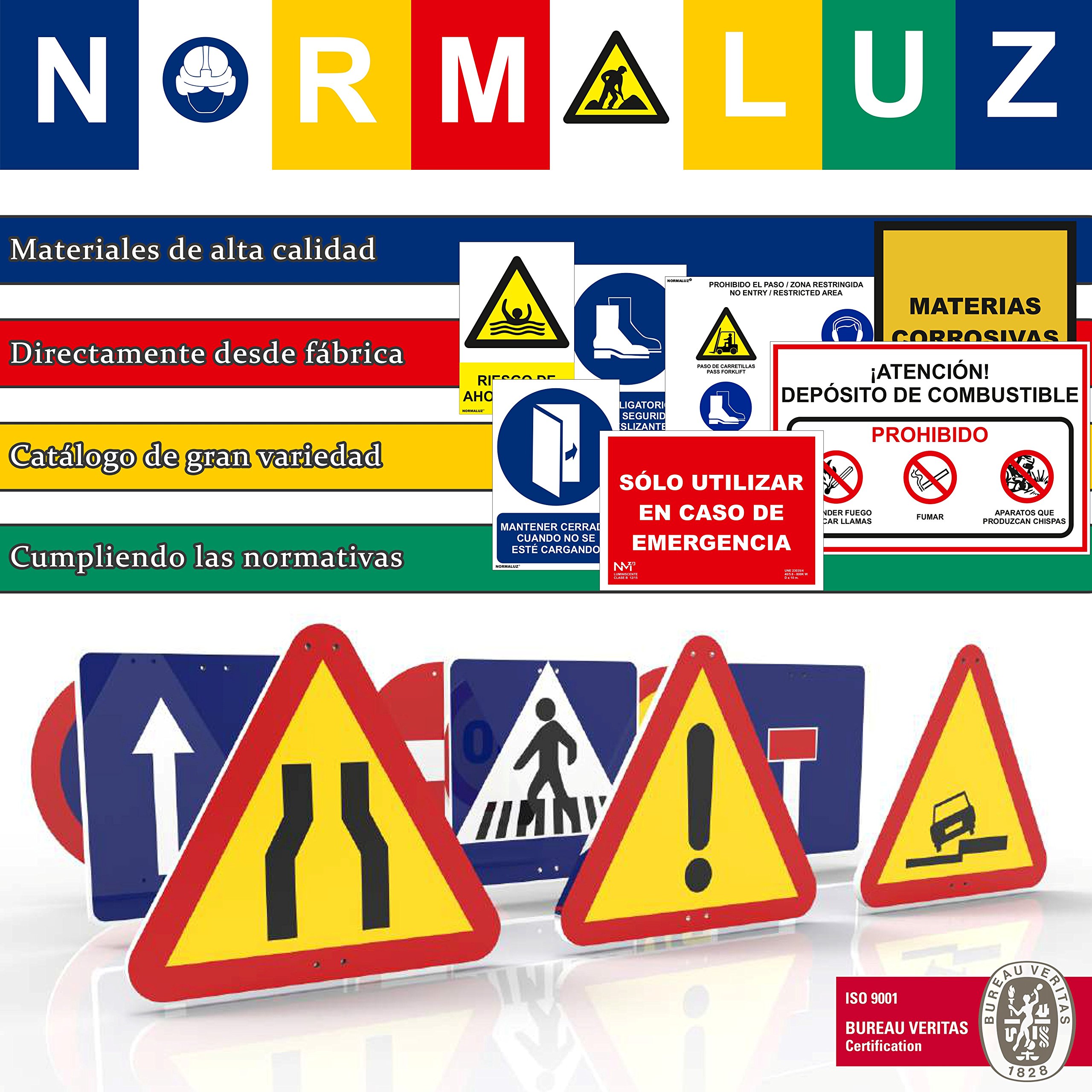 Panneau de signalisation flèche à droite, sortie de secours