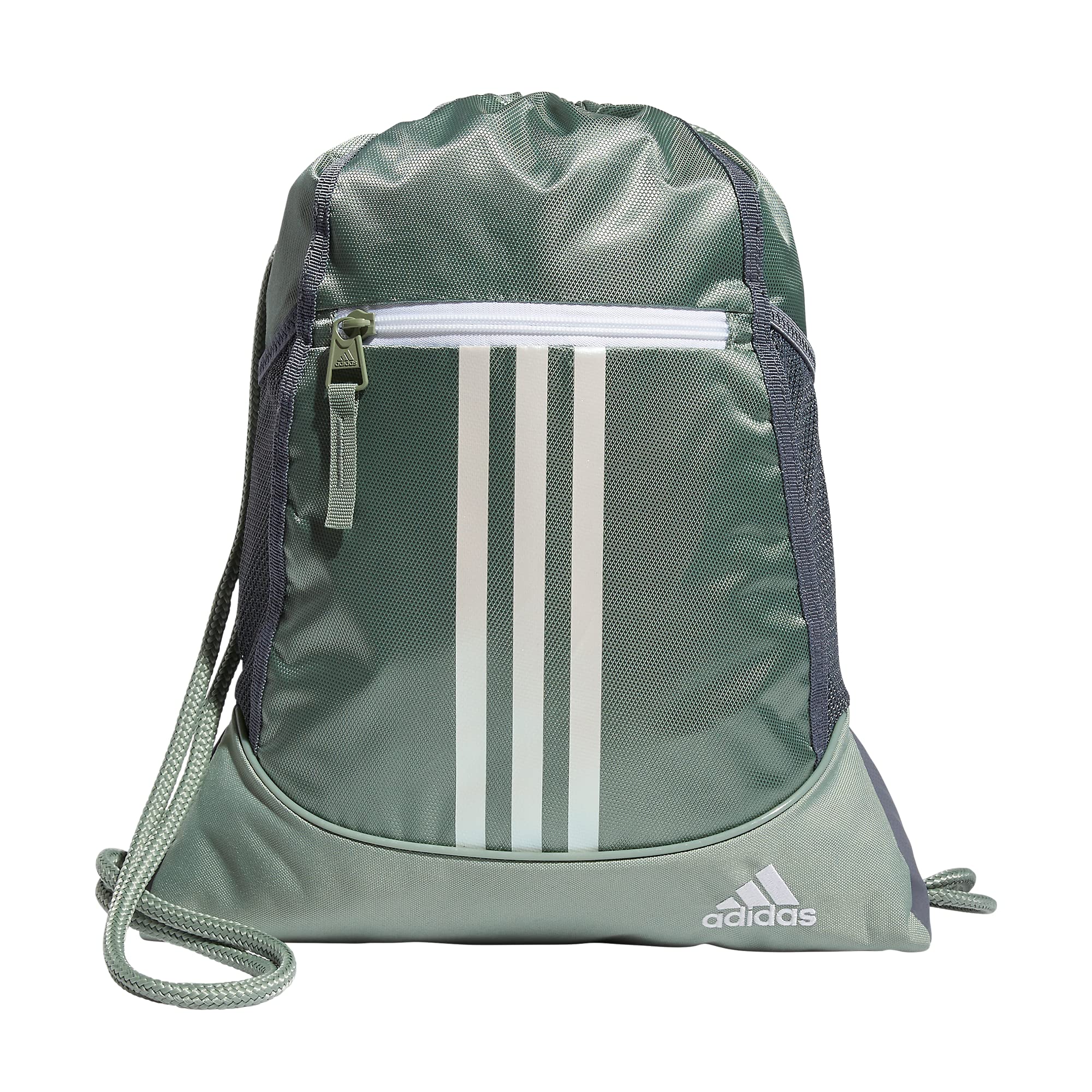 adidas Alliance 2 Sackpack, Silver Green/White, One Size