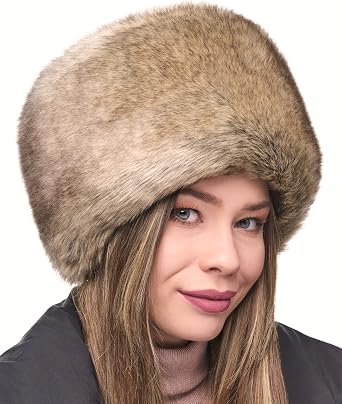 Futrzane Faux Fur Russian Hat for Women 