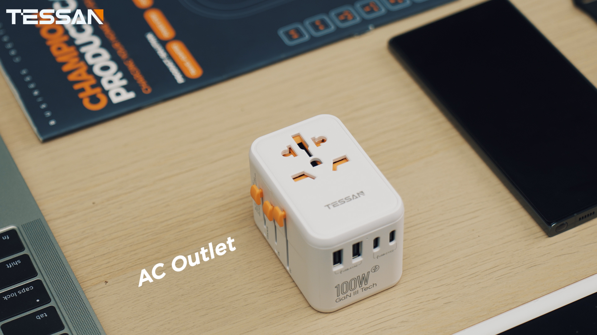 Amazon.com: TESSAN Universal Travel Adapter 100W GaN