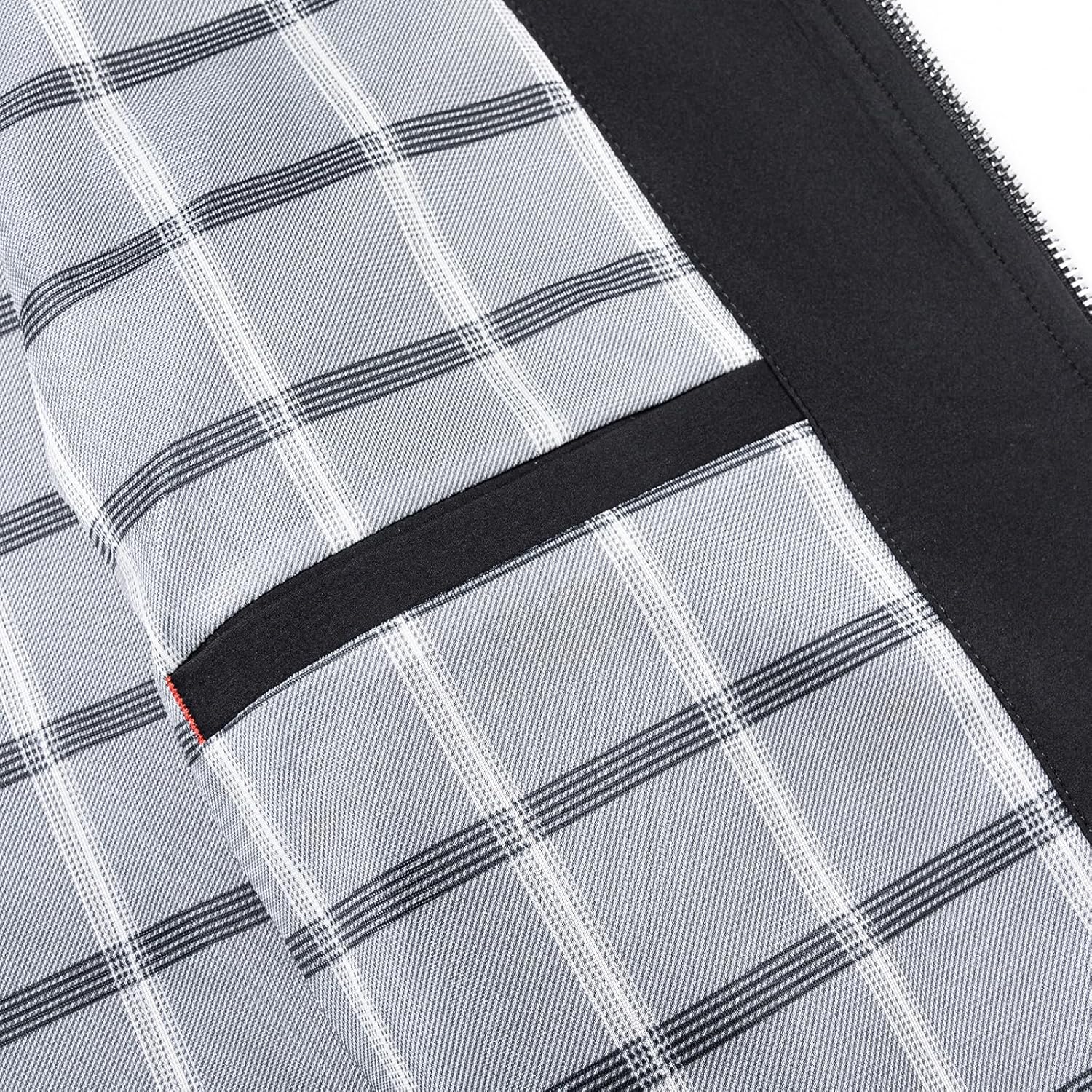 Men's Lightweight Casual Windbreaker Laydown Collar Zipper Pocket Coat Fall Spring Golf Work Dress Business - Image 5