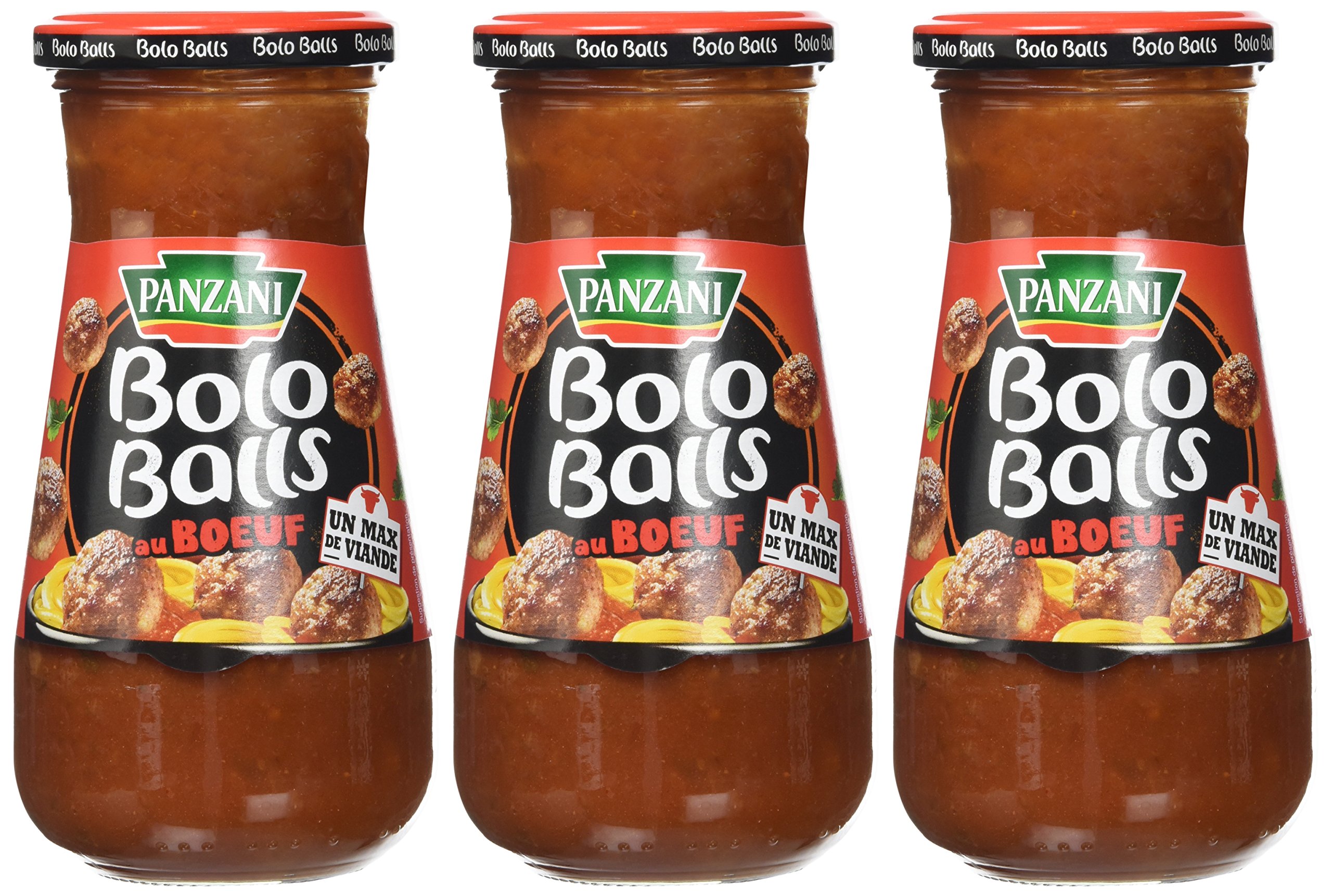 Panzani Sauce Bolo Ball'S au Bœuf 400 g - Lot de 3