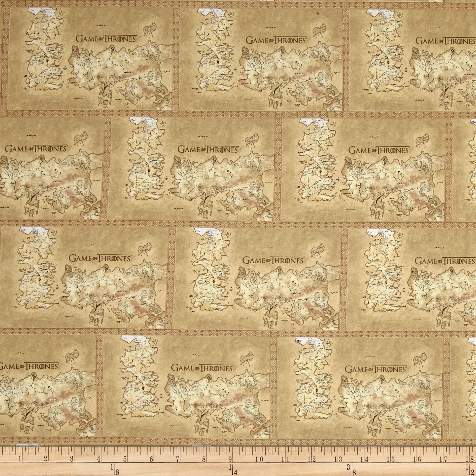 Buy E. E. Schenck HBO Game Of Thrones Of Westeros Tan Fabric By The