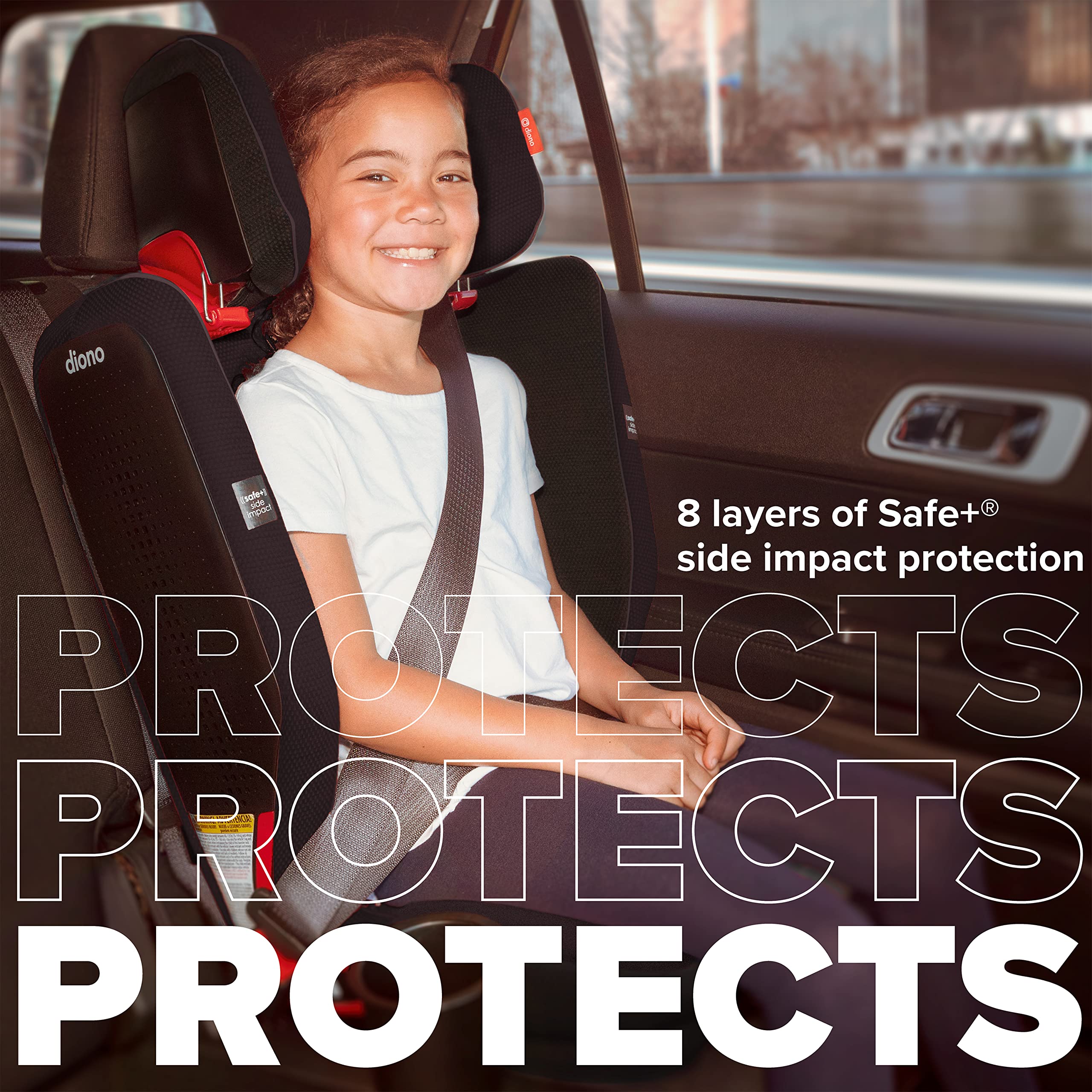 Diono Monterey 5iST FixSafe High Back Booster Car Seat with Expandable