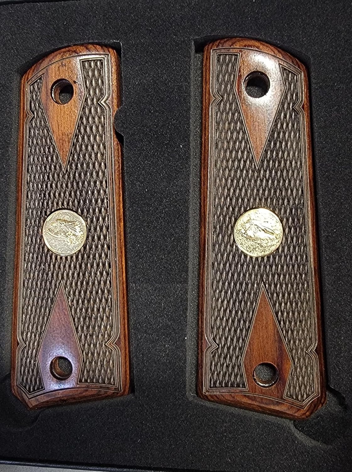 Premium Grips Compatible Replacement for 1911 Carved