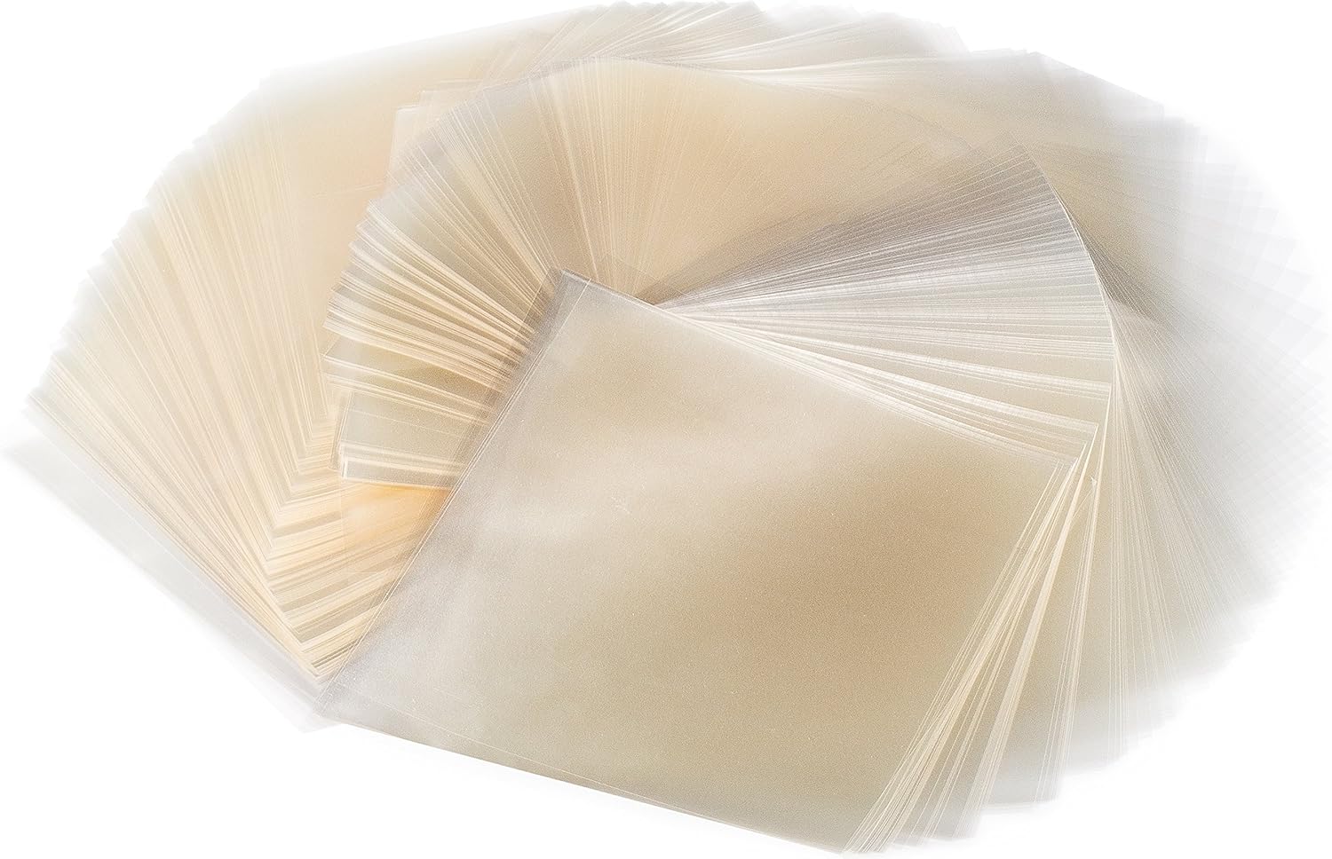 Natural Cellophane 4.25x4.25 Inches Crinklee Clear Caramel 1000 Square