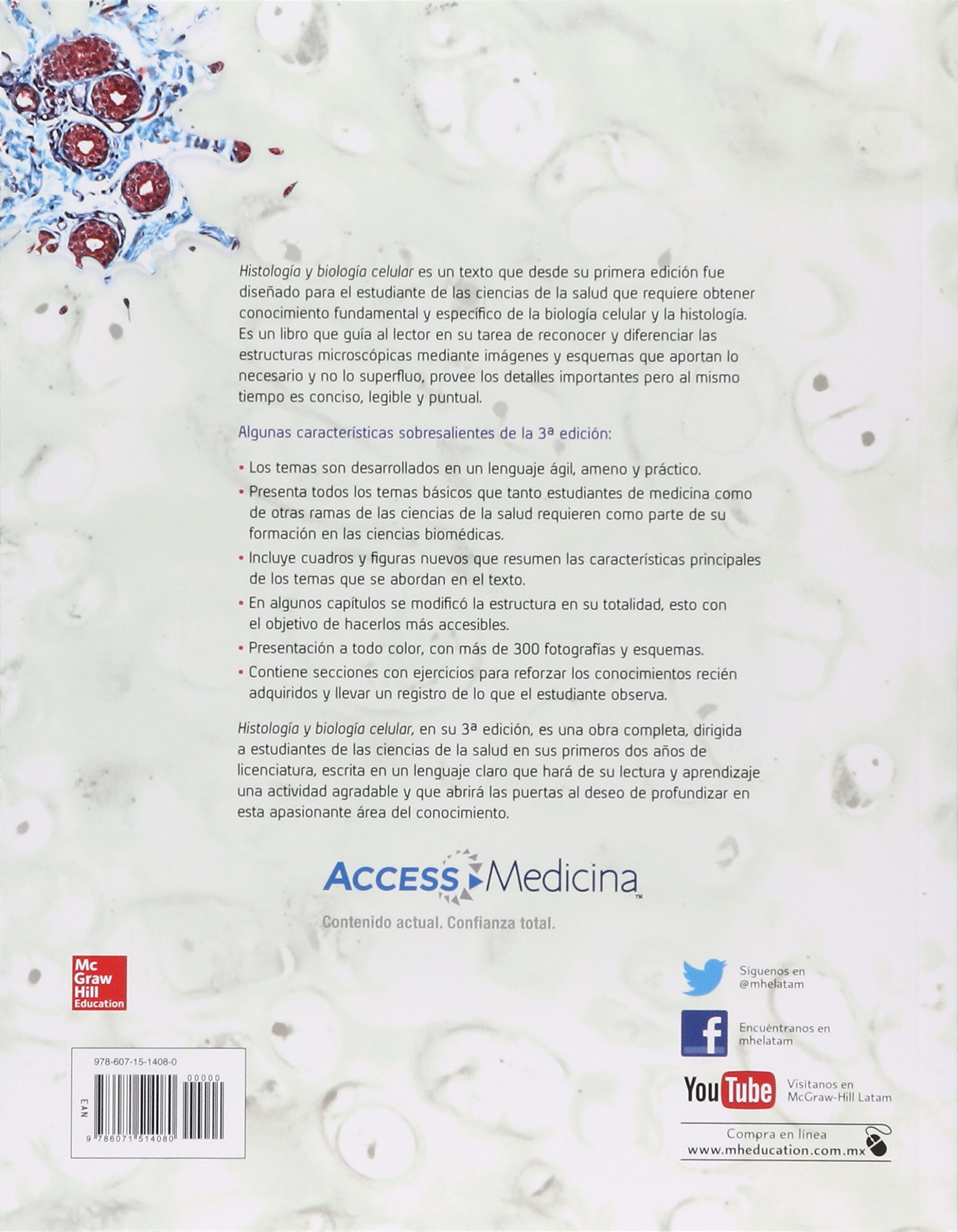 HISTOLOGIA Y BIOLOGIA CELULAR - 9786071514080