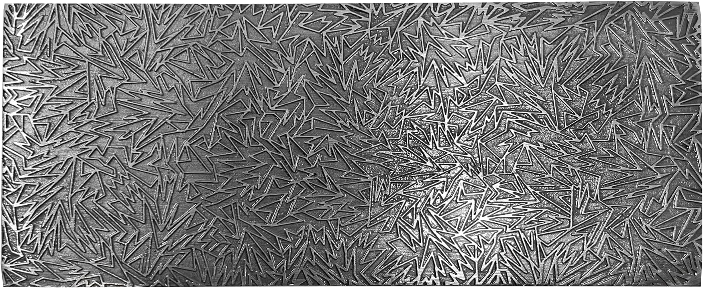 Texture Pattern Plate Style #25 for Press or Rolling Mill Abstract Burst Embossing Relief Jewelry Making Metal Forming Tool