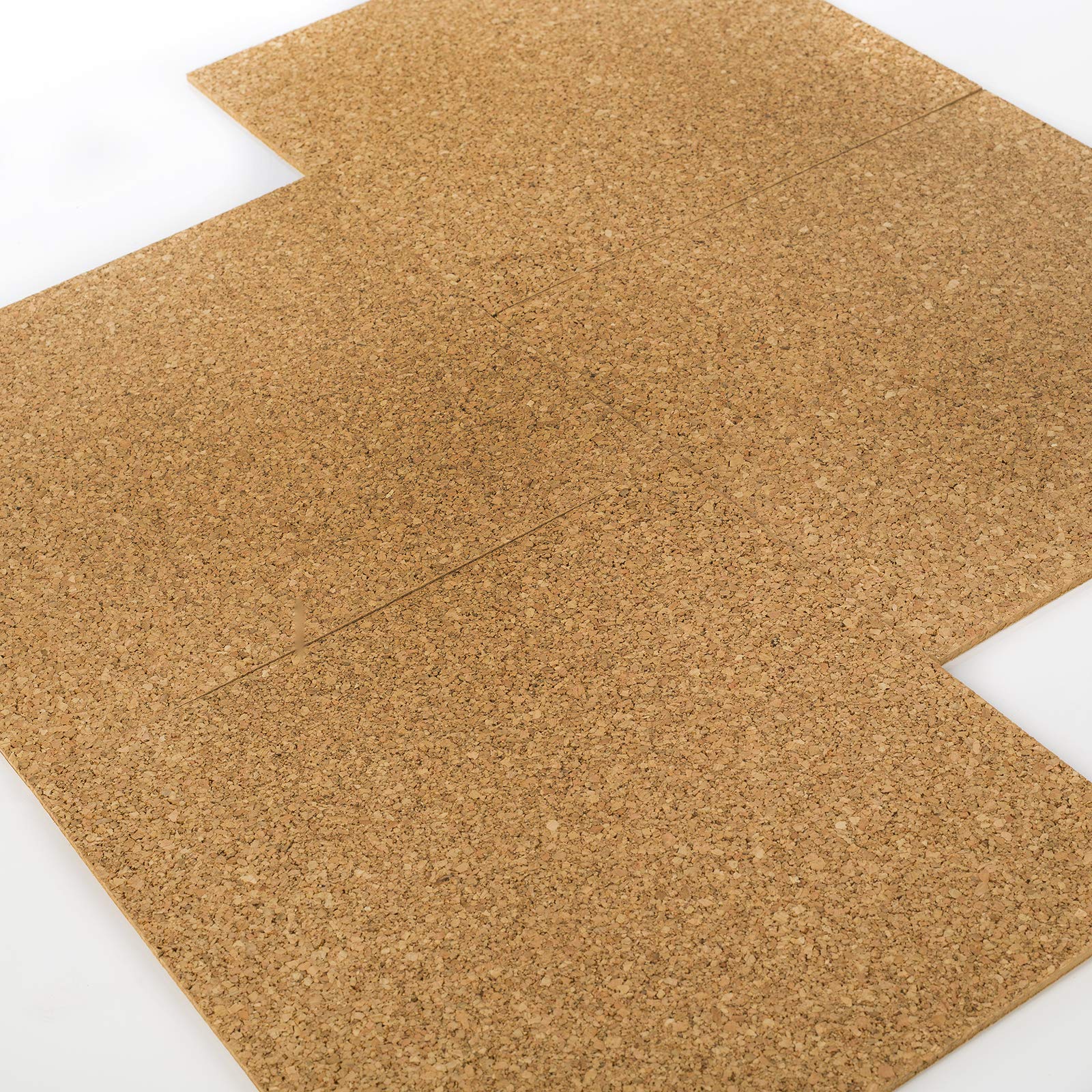 Fogli di sughero autoadesivi 300 x 300 x 4 mm (15 unità) Piastre in sughero isolanti e decorativi per pareti, pavimenti o fai da te