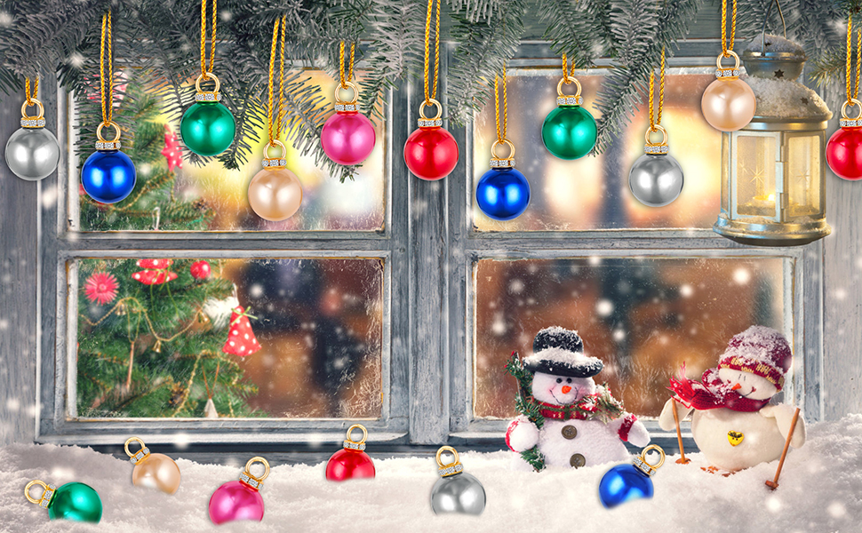 ABOOFAN 200 Weihnachtskugeln Mini - Bunte Baumkugeln Mit Perlenoptik