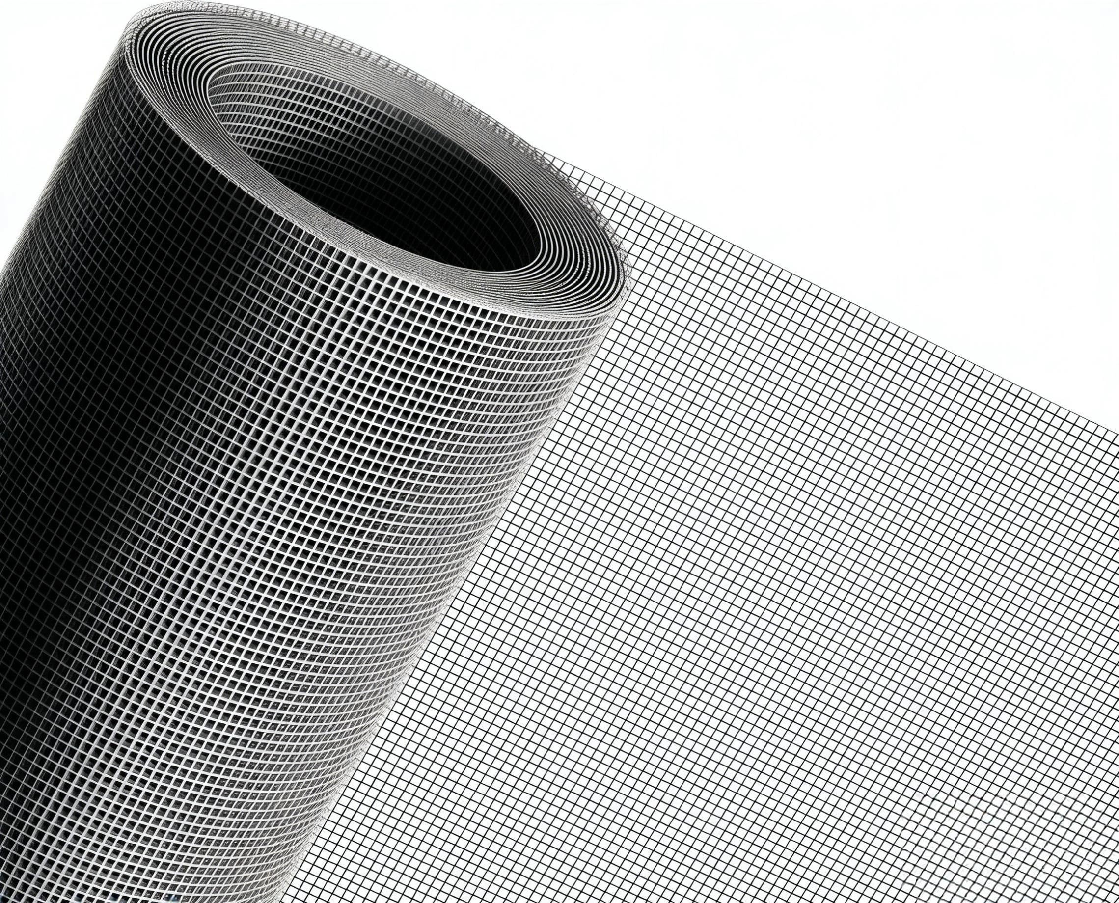 MAGZO Window Screen Replacement Mesh 48"W x 99"L - Pet Resistant Premium & Durable Polyester Screen Door Mesh, Allows Fresh Air in, DIY Repair Kit Includes Tool for Sliding Doors,Windows,Patio, Gray