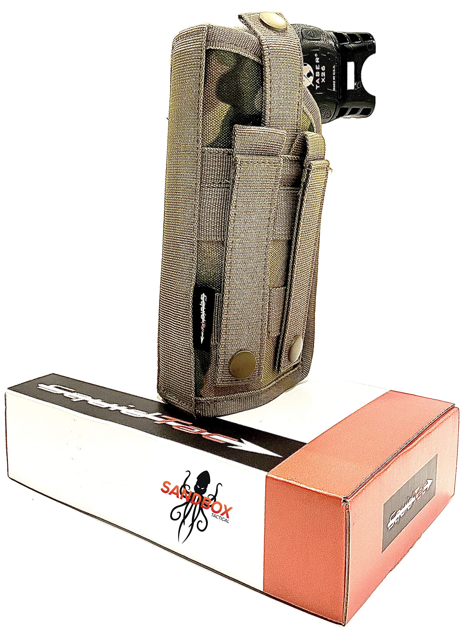 Molle Taser Holster | FITS X26P/X26 / Taser 7/ Taser Pulse / X2 | for Police Military Security | Level 2 Retention |(Taser Not Included/Holster Only)