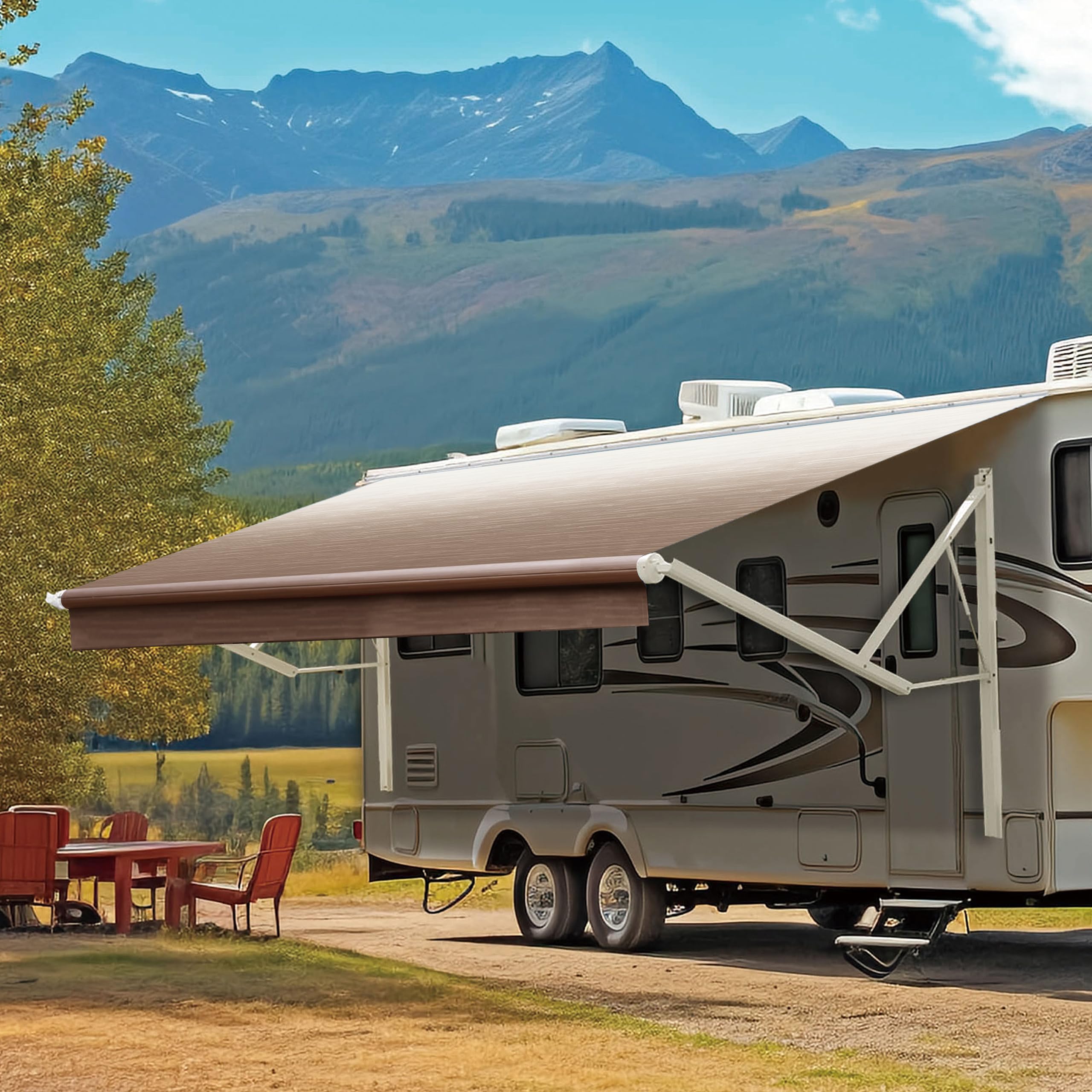 YESCAMP Motorized RV Awning Complete Kit 18Ft