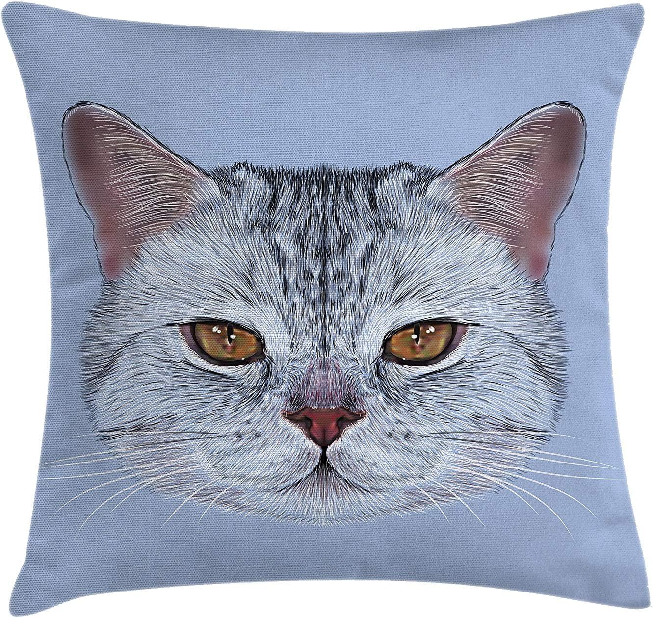 JIMSTRES Mermaid Multi-Code Polyester Square Zipper Decorative Throw Pillow Case Waist Cushion Cover Pillowcase - for Bedroom Decor Living Room Sofa Bed Chair Car 22 X 22 inches