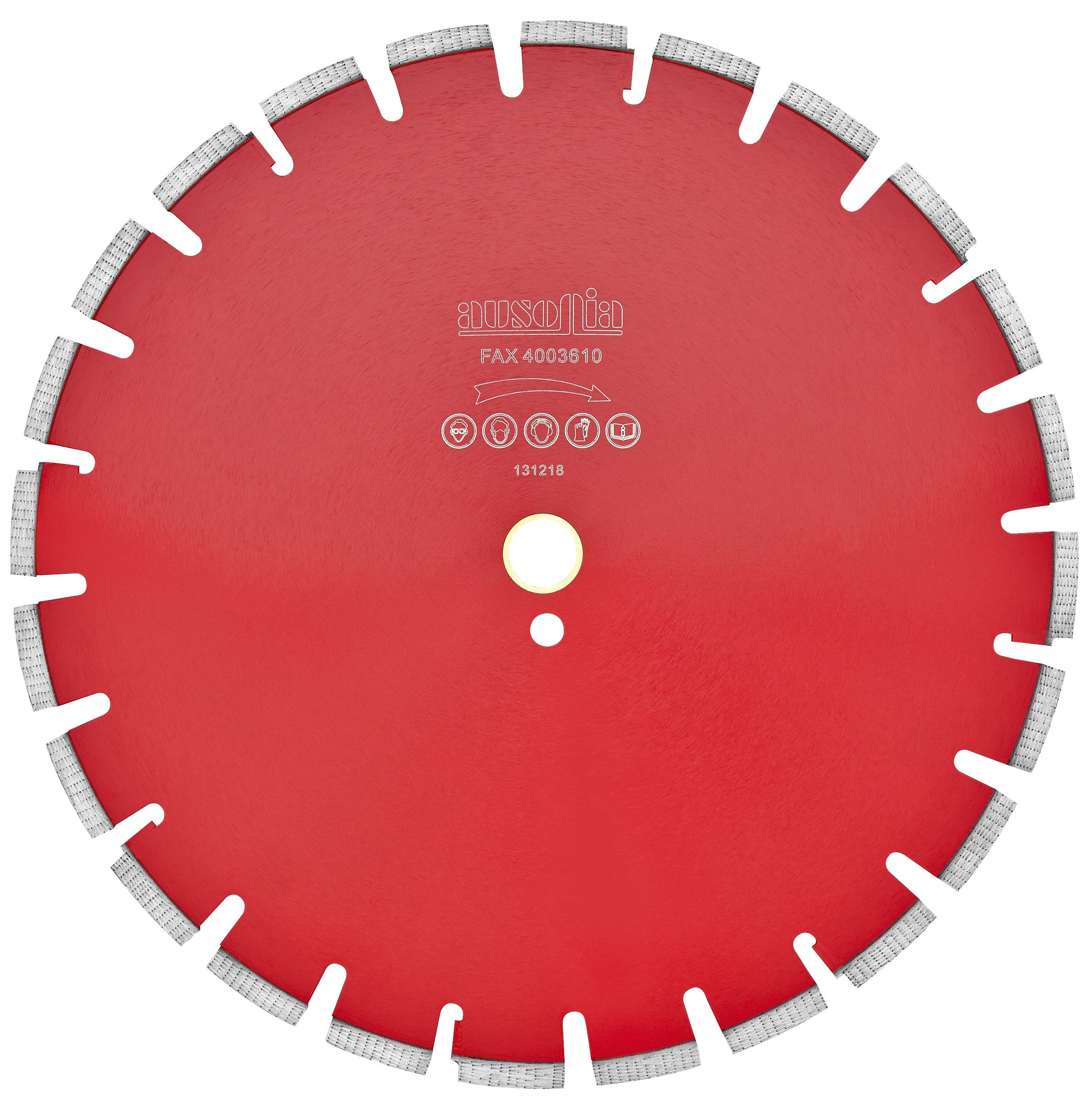 Disque diamanté technologique DPS coupe à eau asphalte 450mm AUSONIA