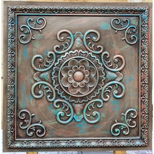 Antique Tin Tile Wall Art Amazon Com