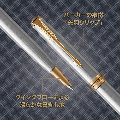 Miniatura 9 de Parker 1950889 Bolígrafo Sonnet Blue Lacquer CT Punta Media, a base de aceite, en caja de regalo