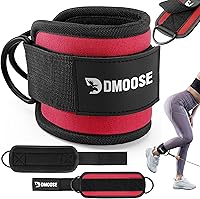 Vista 20 de DMoose Fitness Ankle Strap for Cable Machine - One Size Fit with Premium Padding Cuffs, Ankle Bands for Working Out, Booty Workouts, Leg Extension