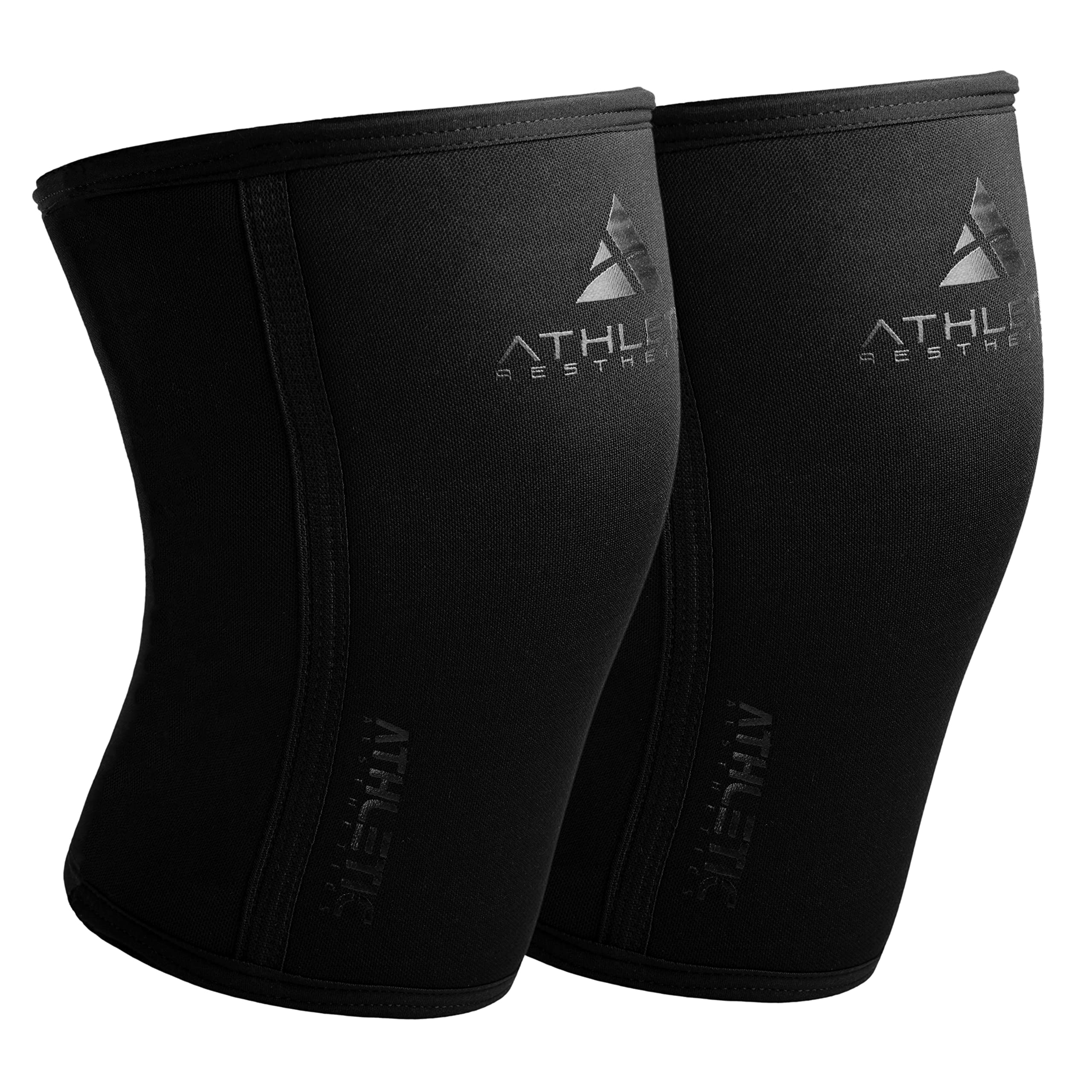 ATHLETIC AESTHETICS Genouillères (par paire) pour musculation et bodybuilding – Genouillères en néoprène 7 mm pour squats, fitness, haltérophilie et entraînement des jambes – Pour homme et femme
