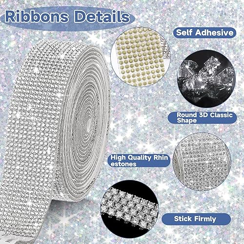 Miniatura 3 de Yi-gog Organizador de maquillaje giratorio de 360 con soporte para brochas de bricolaje con diamantes para mujeres y niñas, tocador, escritorio