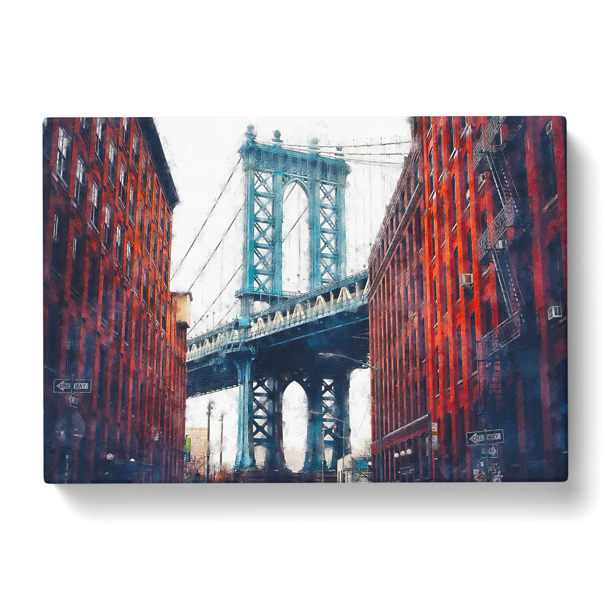 George Washington Bridge Canvas Print, Mixed, 25L x 50W cm - Image 3