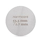 Normcore 53.3mm Puck Screen - Lower Shower Screen - Metal Contact Screen for Espresso 54mm Portafilter Filter Basket - 1.7mm Thickness 150μm - 316 Stainless Steel