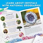 National Geographic Craft Kits for Kids - Crystal Growing Kit, Grow 6 Crystal Trees in 6 Hours, Art Supplies, Geode Specimen, STEM Arts & Crafts Kit