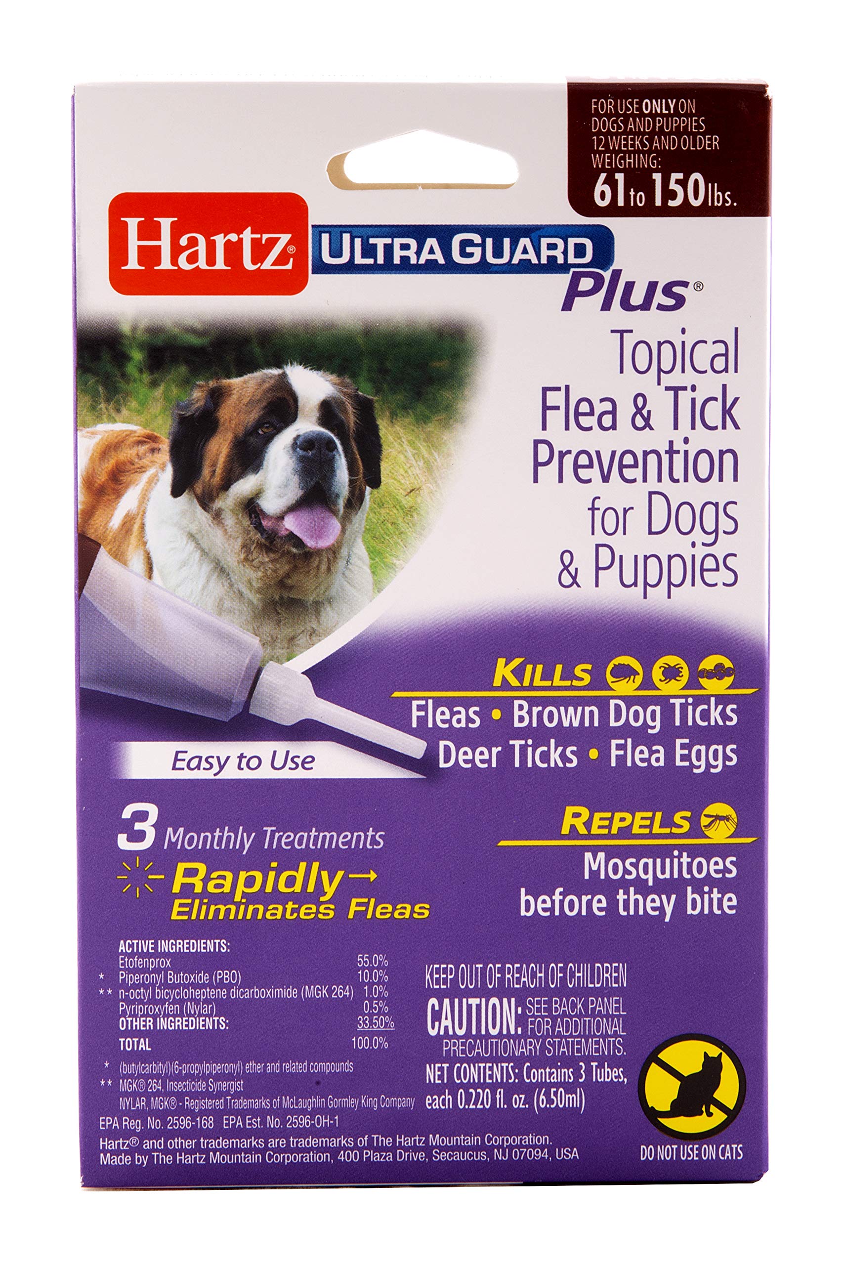 hartz ultraguard dual action topical for dogs and puppies