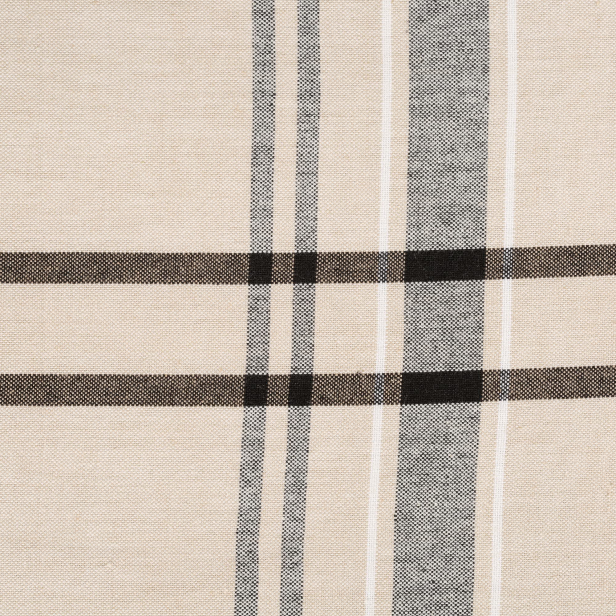 DII Francuski stół w paski kolekcja obrus w stylu wiejskim, 152 x 213 cm, taupe/czarny