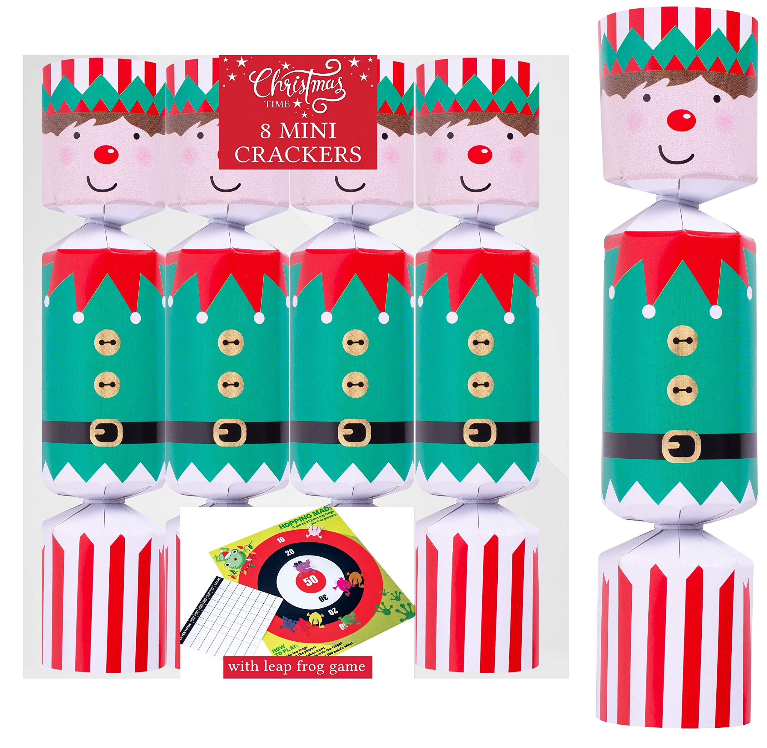 Rsw Christmas 8 Mini Elf Crackers Xm6093