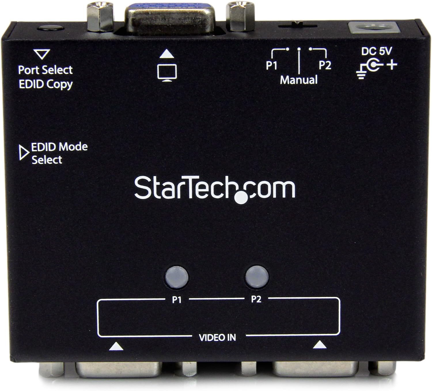 🔥 Crаzу Dеаlѕ StarTech.com 2-Port VGA Auto Switch Box with Priority Switching and EDID Copy - 2x1 Dual Port Monitor VGA Switch 1920x1200 (ST122VGA) , Black