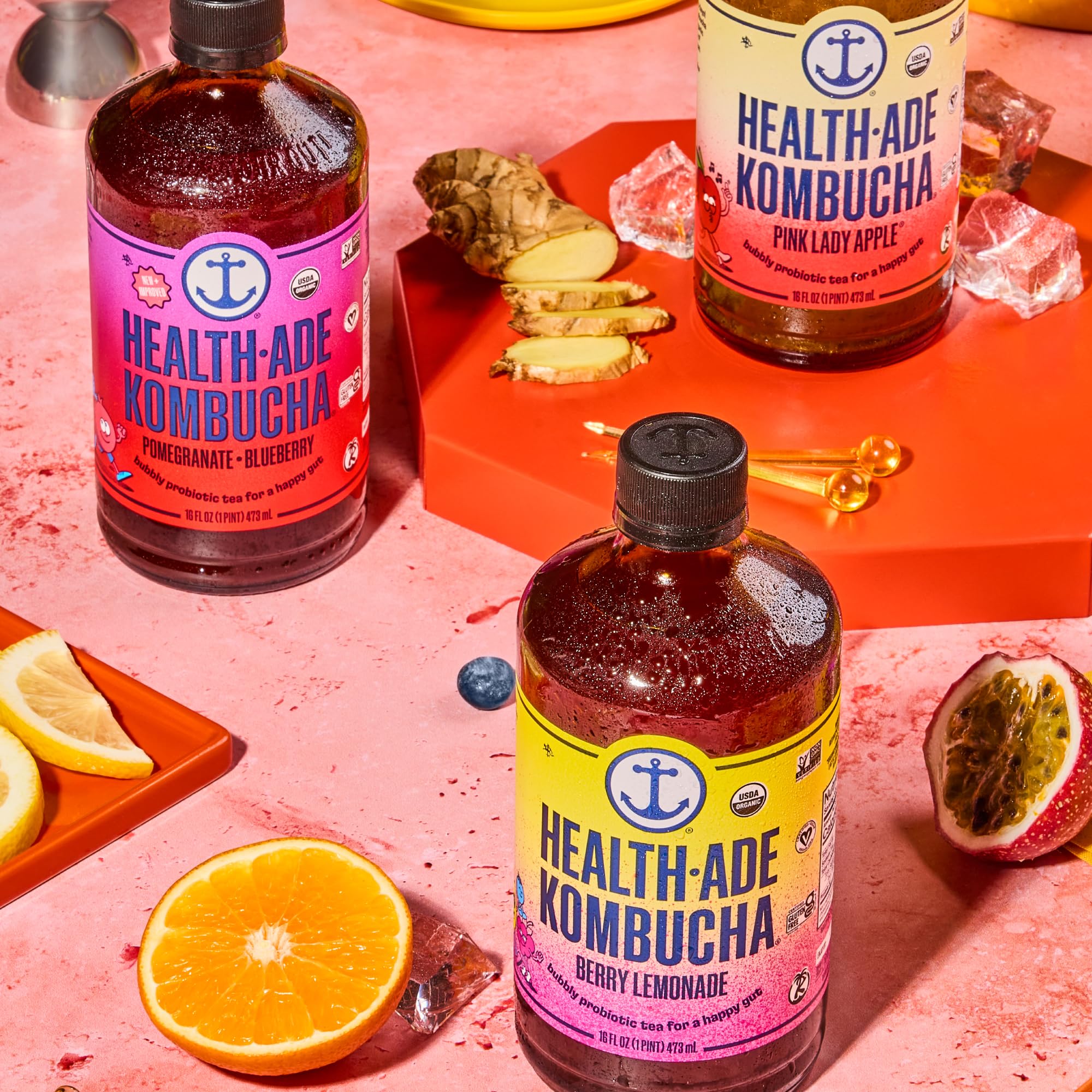 【未開封・AOKO】KOMBUCHA ３袋 Amazon.com: Health-Ade Fan Favorite Variety Pack Kombucha Tea