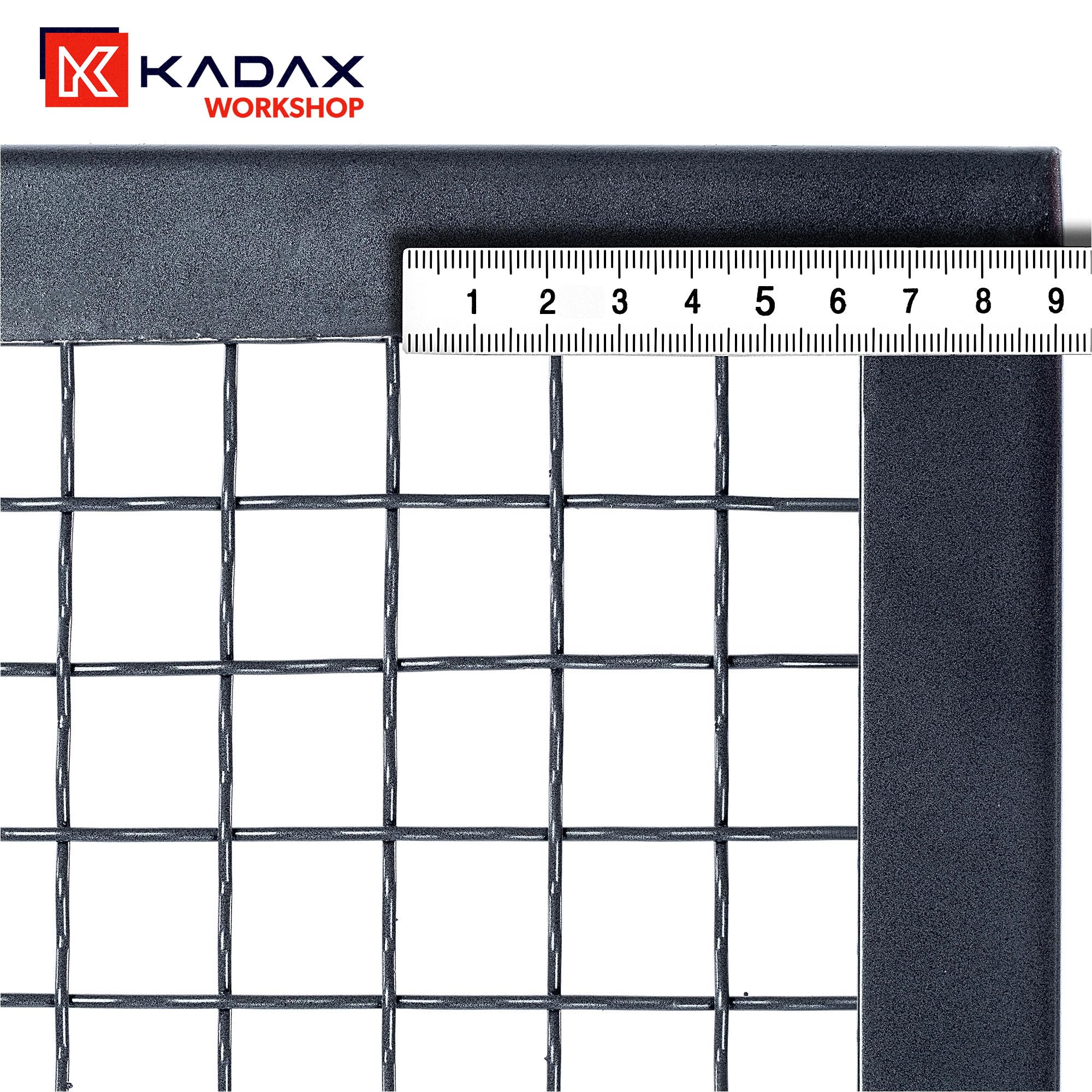 KADAX Tamis à jet rectangulaire en fil d'acier - Pour le jardin, le sable, le sable, le sable, le sable, la terre et les pierres - Largeur du maillage : 2 x 2 cm