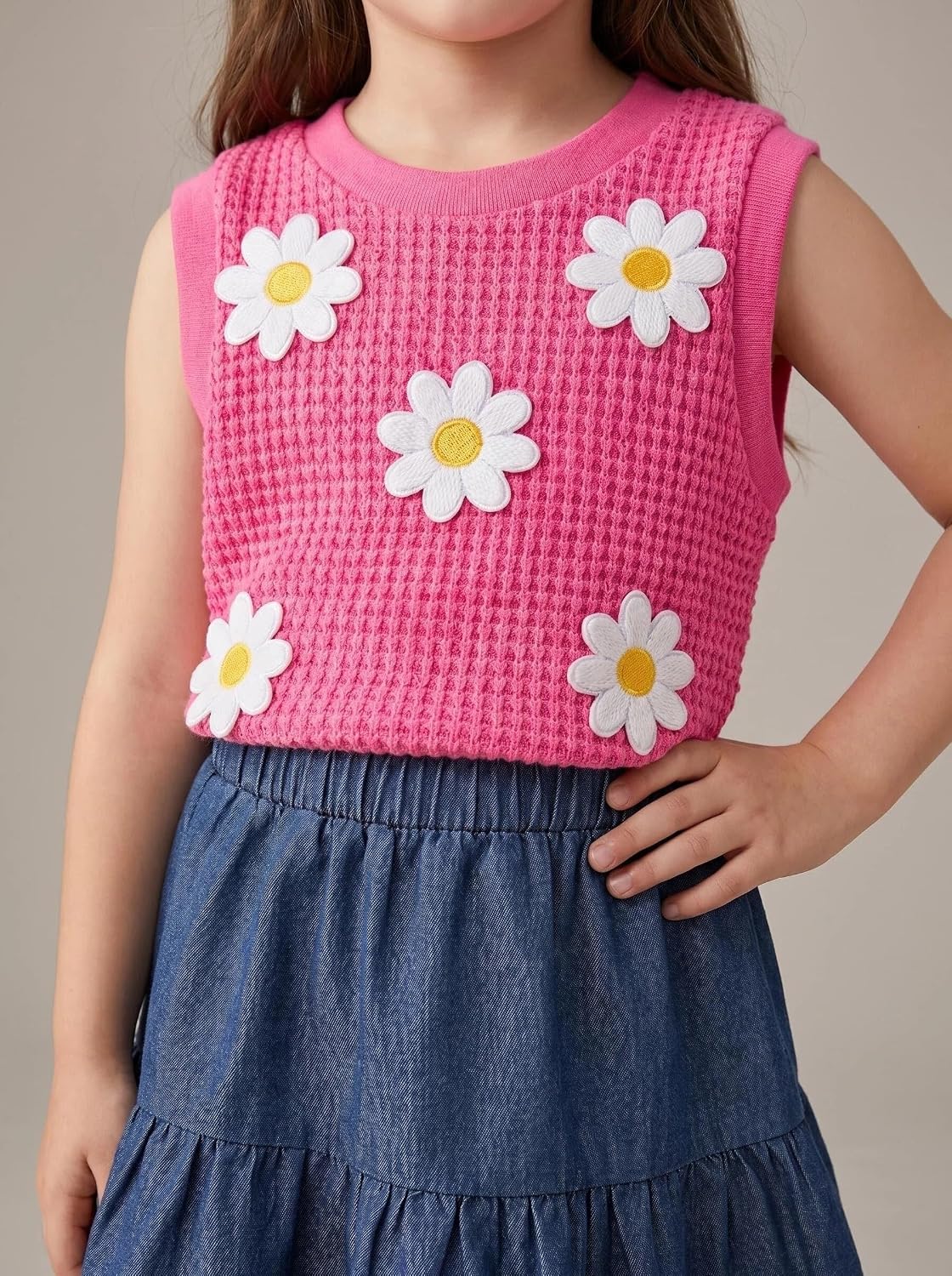 Girls Summer Outfit Set Sleeveless Top and Shorts 2 Piece Clothing Cute Casual Soft Lightweight