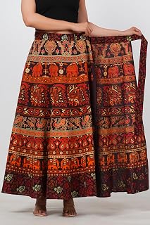 SAHAJ PARIDHAN Jaipuri Print Cotton Wrapskirt Price In India