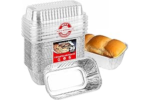 Stock Your Home Mini Aluminum Loaf Pans with Tight-Fitting Lids