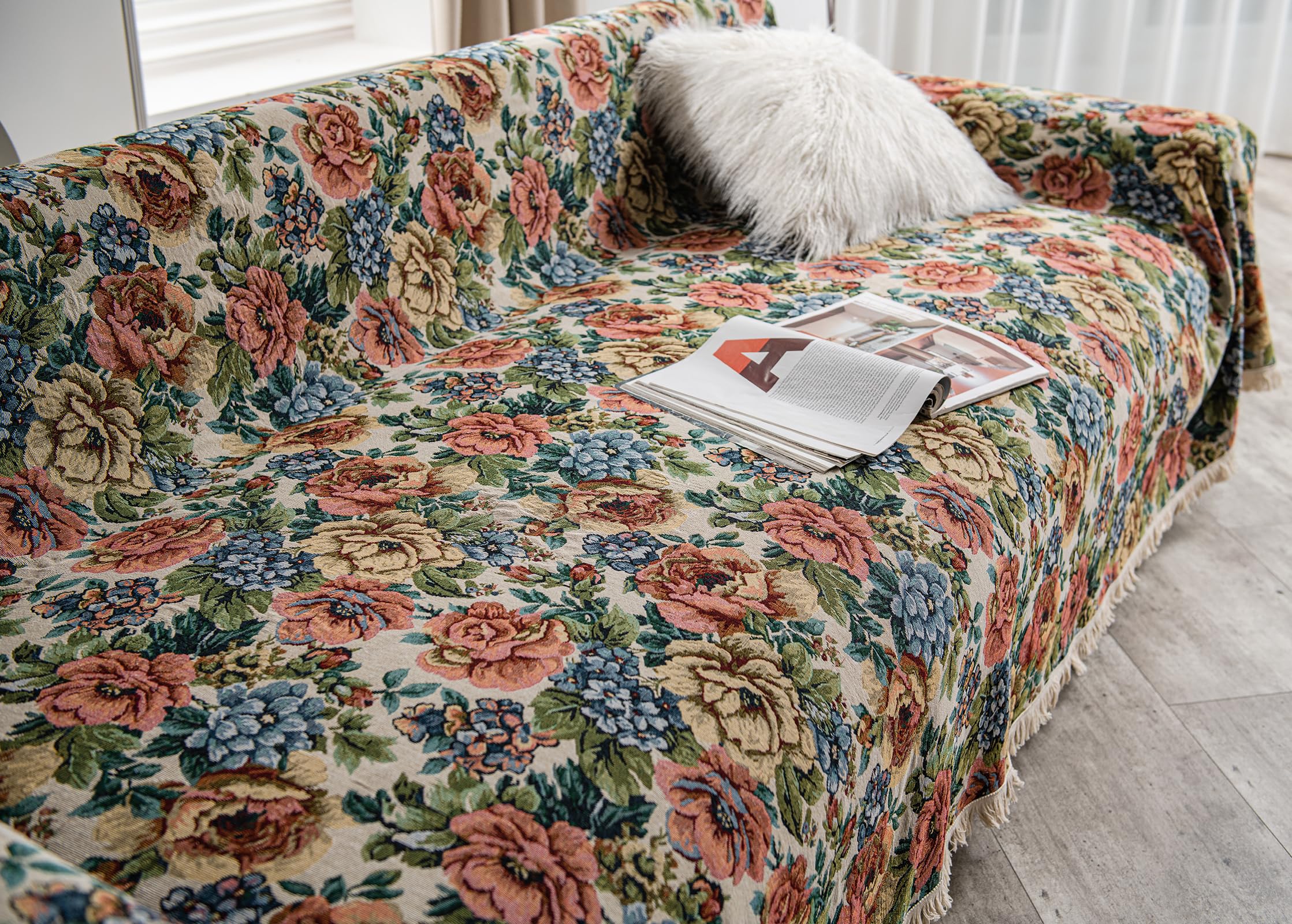 Amazon.com: VCTOPS Vintage Jacquard Sofa Covers for
