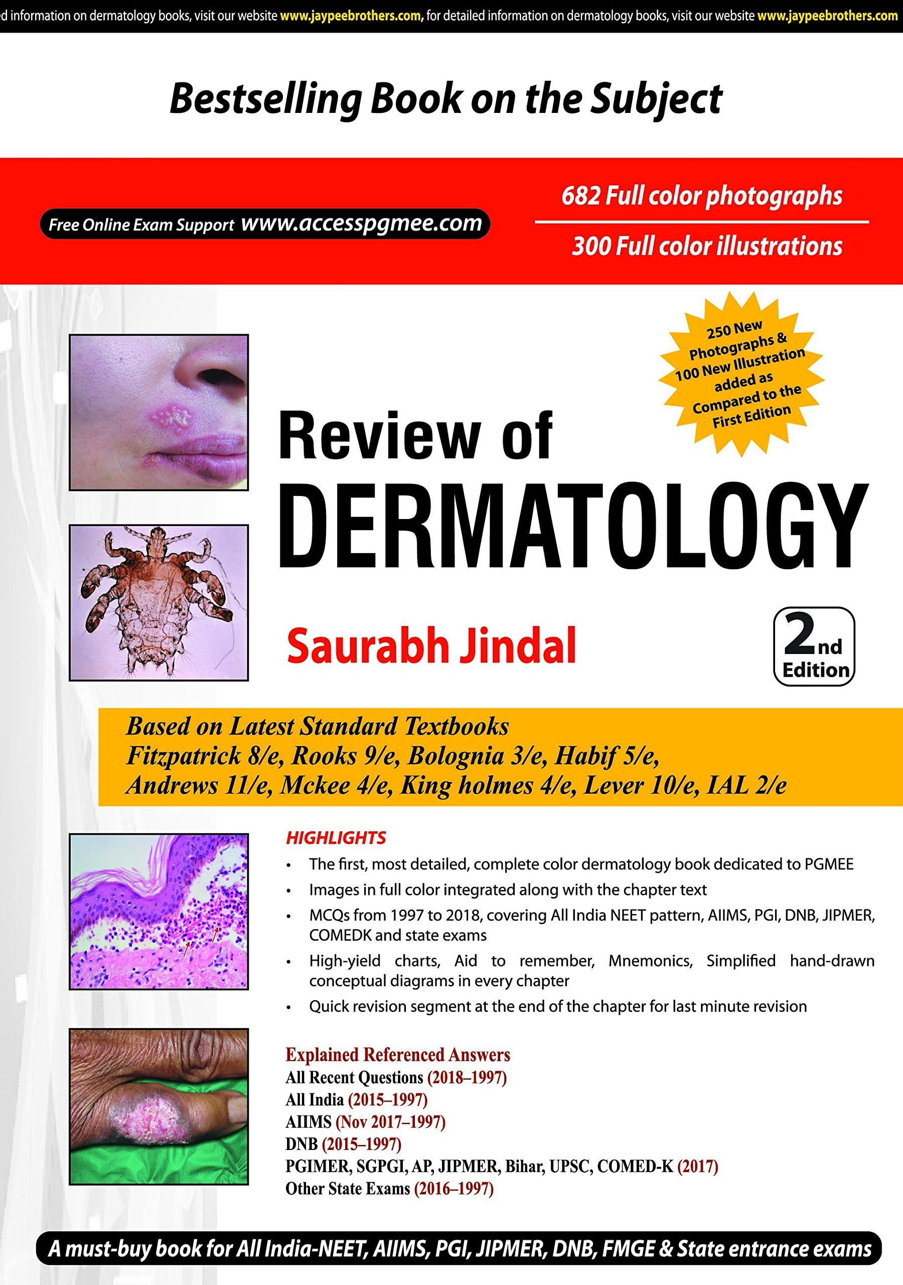 Review of Dermatology: Dermatology Saurabh Jindal Paperback – 1 January 2018
