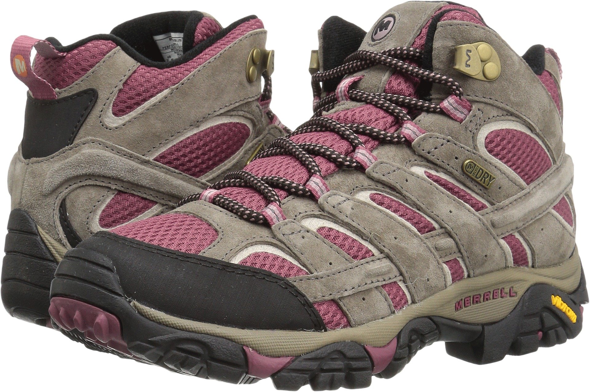 Merrell Women's Moab 2 Mid WTPF Hiking Boot, 1, Granite, 33 EU