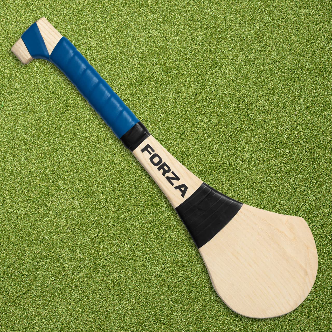 FORZA Ash Wood Hurling Stick - GAA Hurling & Camogie Stick [5 Sizes] (Blue, 18in)