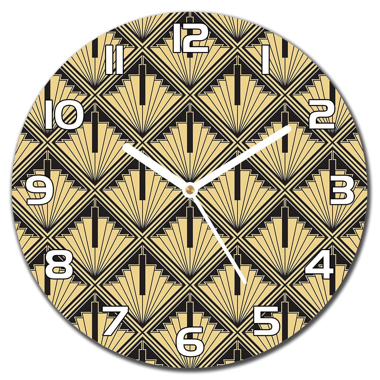 Horloge en verre de sécurité Abstractdeco à impression haute définition