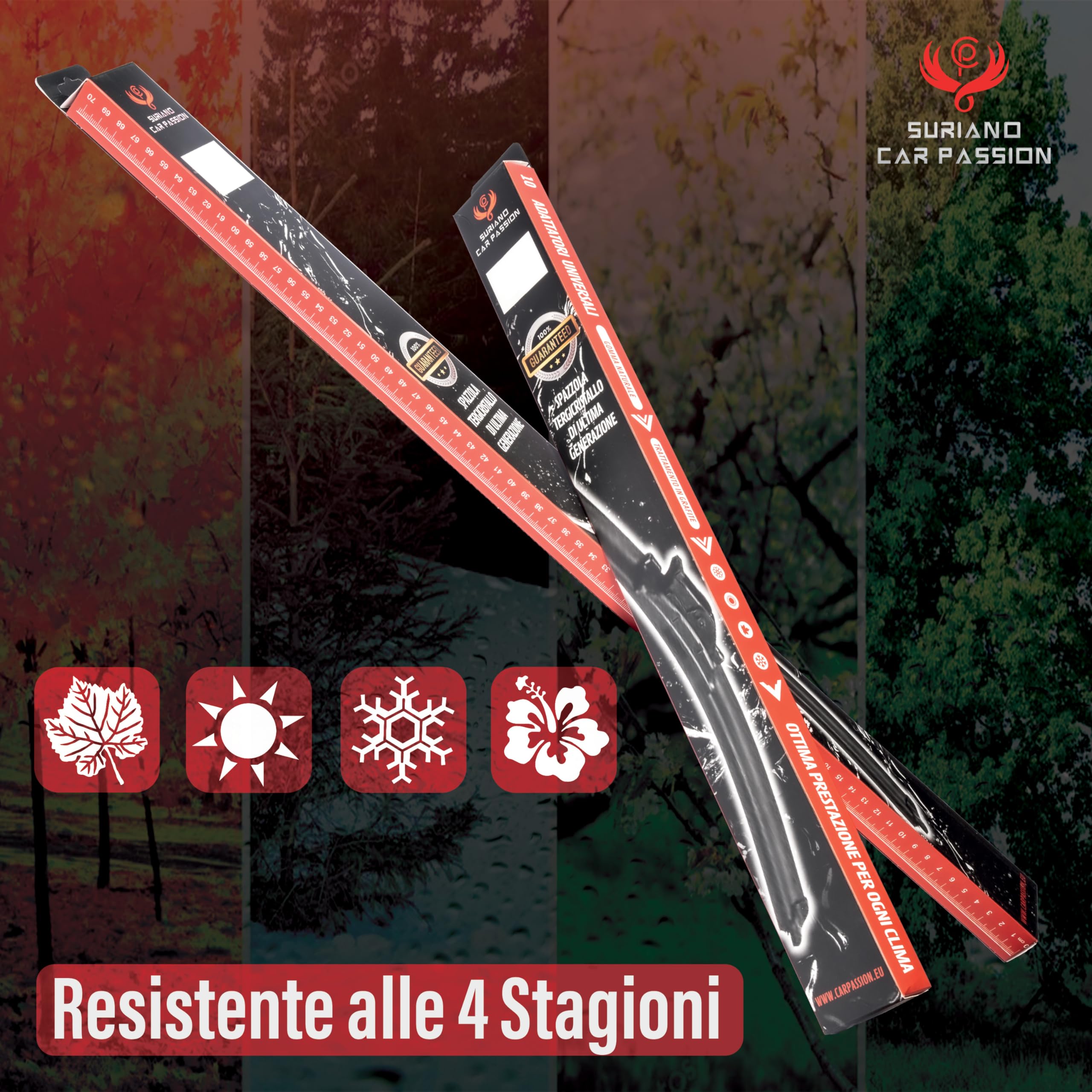 Coppia Spazzole Tergicristallo AERO FLAT Per Ford Fusion (10/2002-2012) - 55cm E 40cm, Silenziose, Attacco Universale