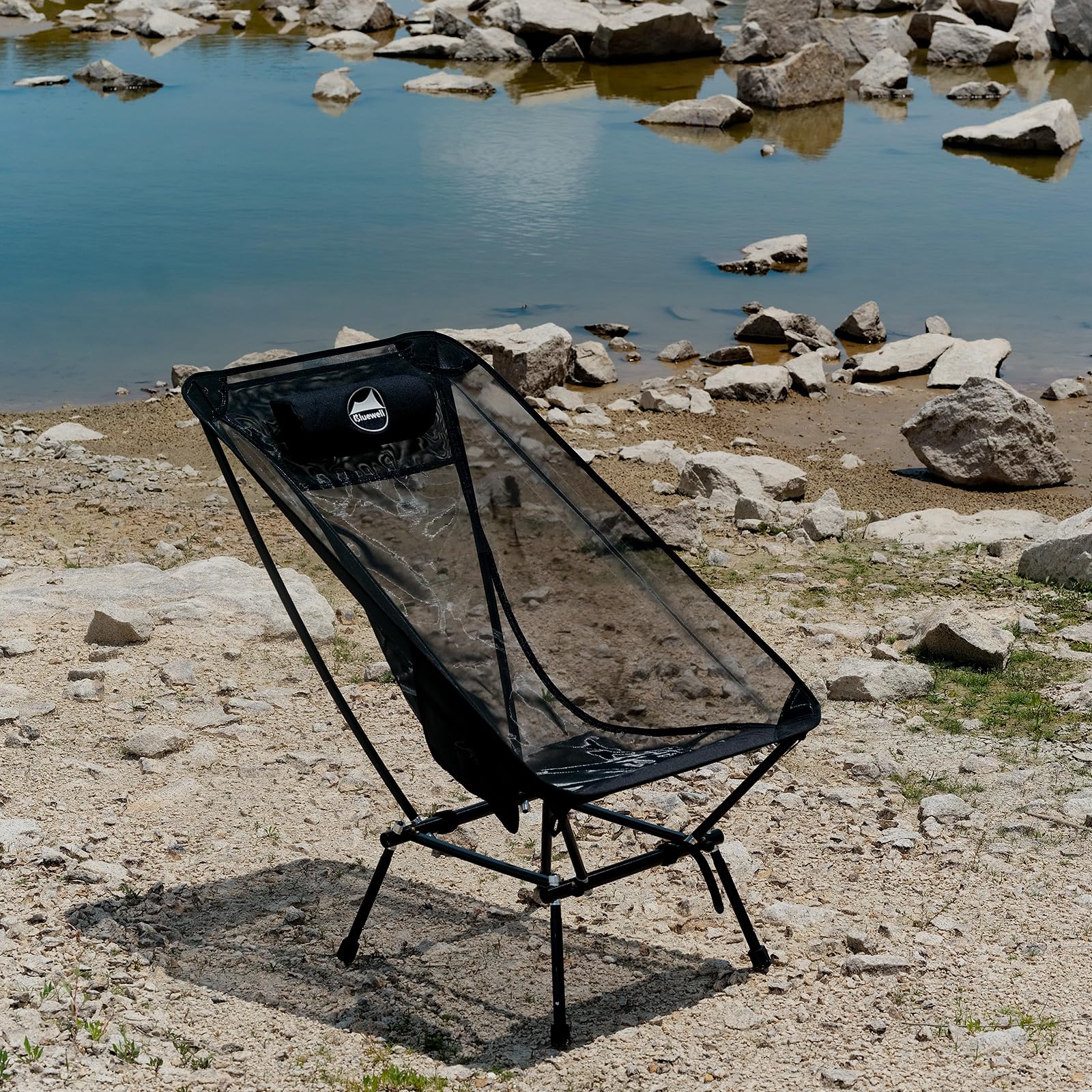 Bluewell Moon Chair Portable Camping Chair Backpacking Chair,Aircraft-Grade Aluminum Compact,Ventilated, Lightweight Foldable Chairs for Hiking, Mountaineering,Outdoors,Beach & Lawns
